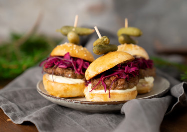 Sliders med julkryddad Wallenbergare