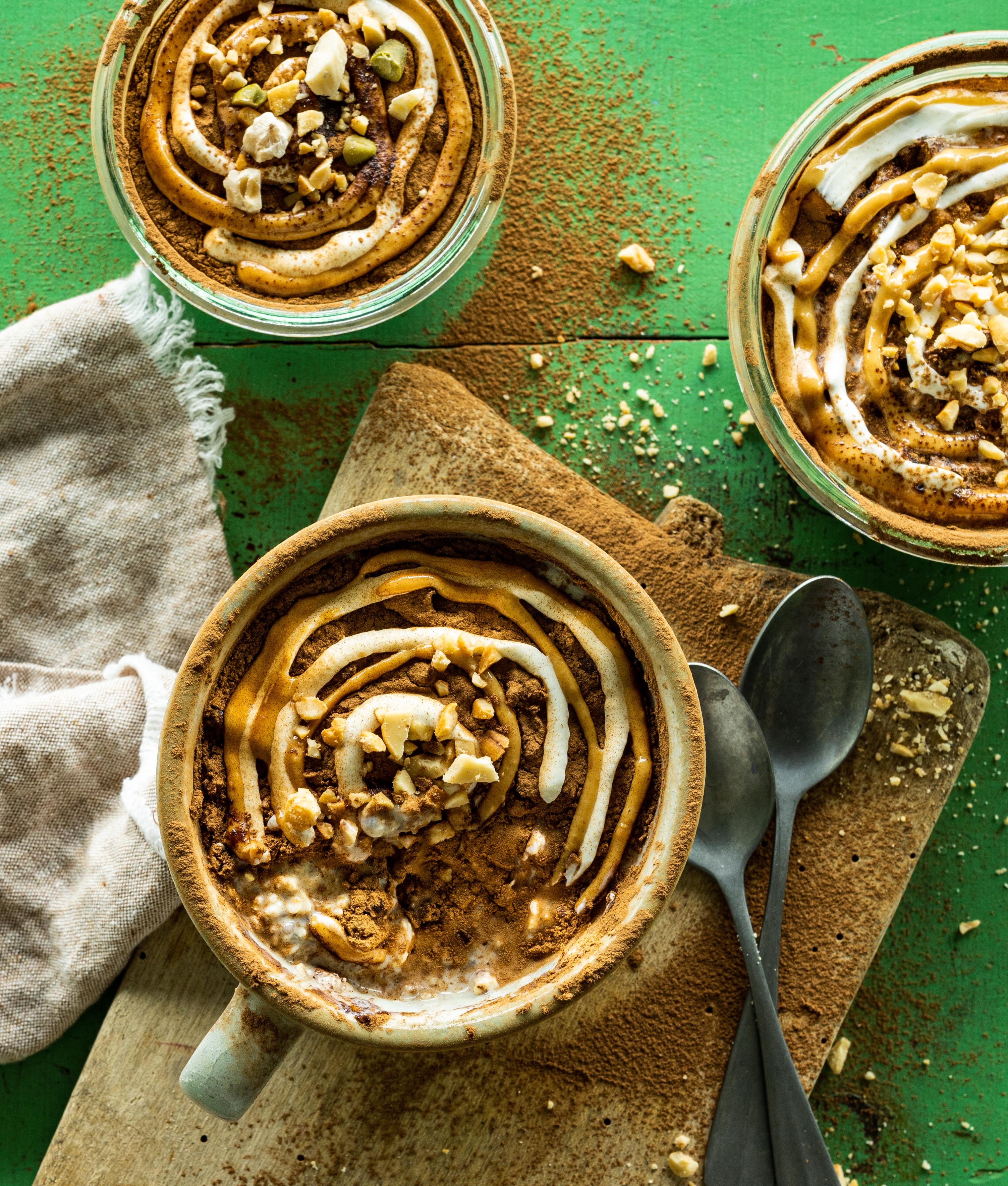 Overnight oats med æble og kanel