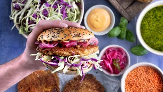Linsen-Burger