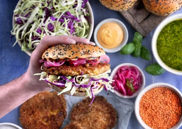 Lentil burgers