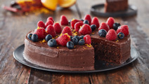 Appelsinchokoladekage med chokoladefrosting