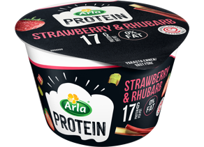 Arla protein mansikka-raparperi rahka 200g laktoositon