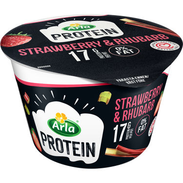 Arla protein mansikka-raparperi rahka 200g laktoositon
