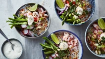 Nudelsallad med räkor