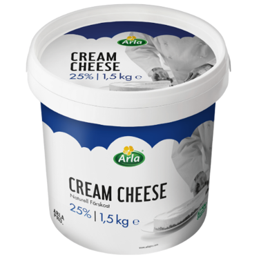 Arla Pro Cream Cheese Naturel 25%. Spann