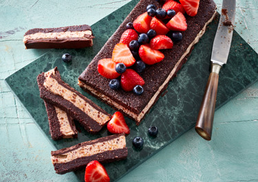 Daddeldessert med salt daddelkaramel