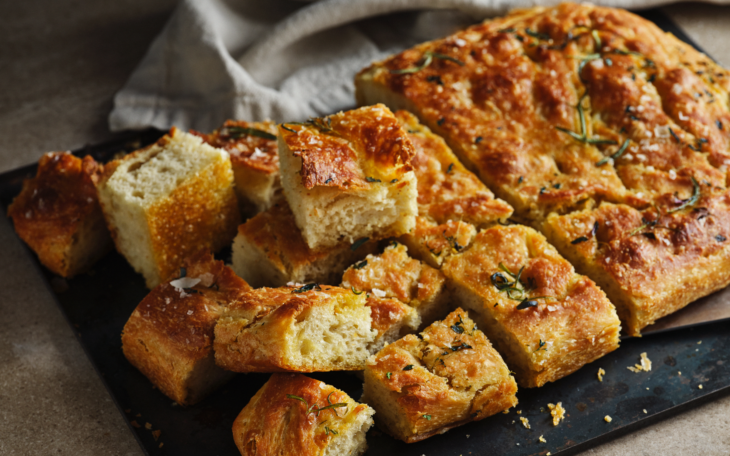 Focaccia i långpanna