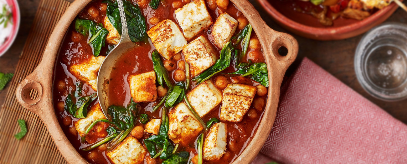 Vegetarisk curry med paneer