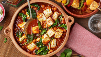 Vegetarisk curry med paneer