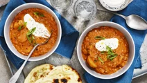 Lins- och potatisgryta mild masala