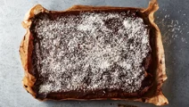 Kärleksmums med chokladglasyr