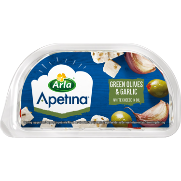 Apetina snack vihreät oliivit ja valkosipuli 100g