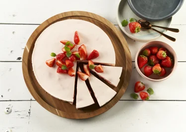 Aardbeiencheesecake