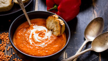 Tomato vegetable soup 