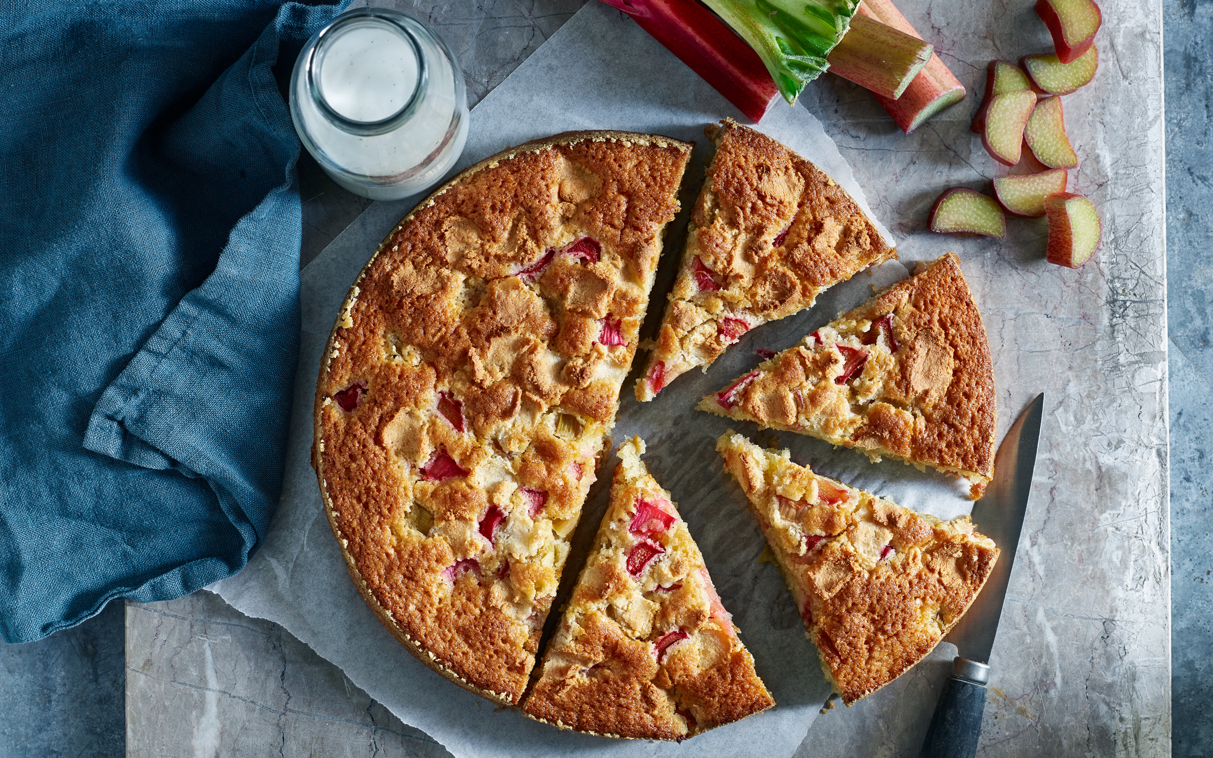 Rhabarber-Mandel-Kuchen