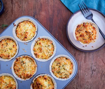 Mac and cheese muffins with Castello® Creamy Havarti