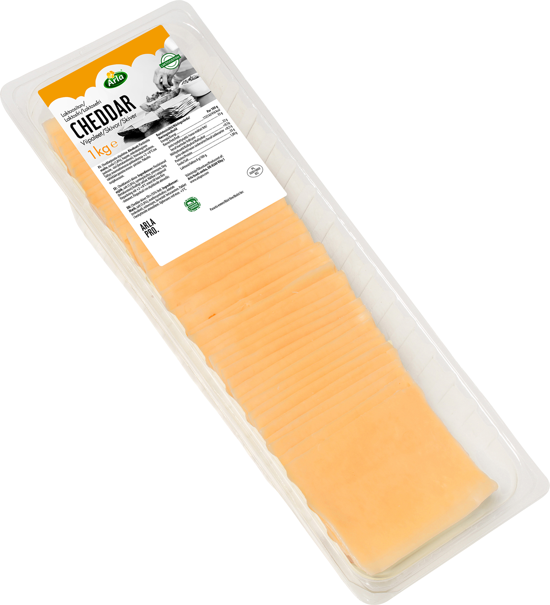 Arla Pro cheddarviipale 1kg