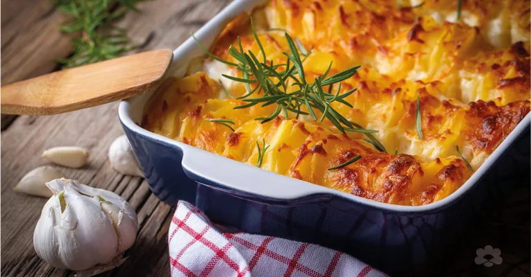 Potato Gratin with Four Cheese Sauce