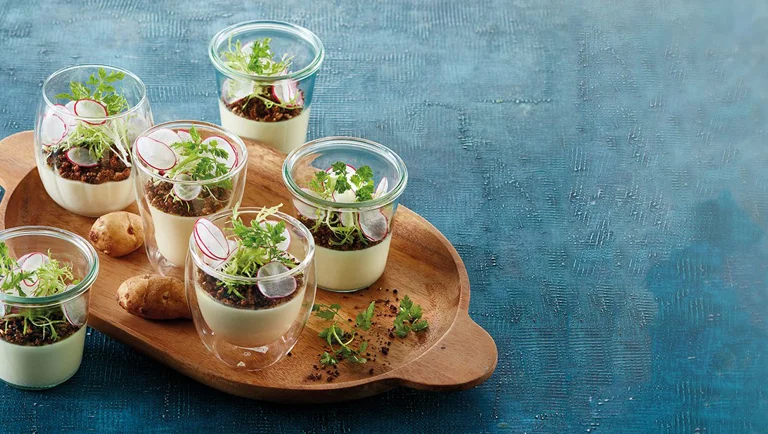 Jordskok panna cotta