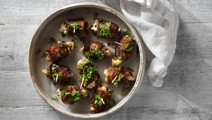 Baconlindade dadlar med ädelost
