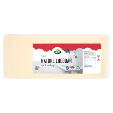 Arla Pro Britsh Mature Cheddar Cheese Block 5kg