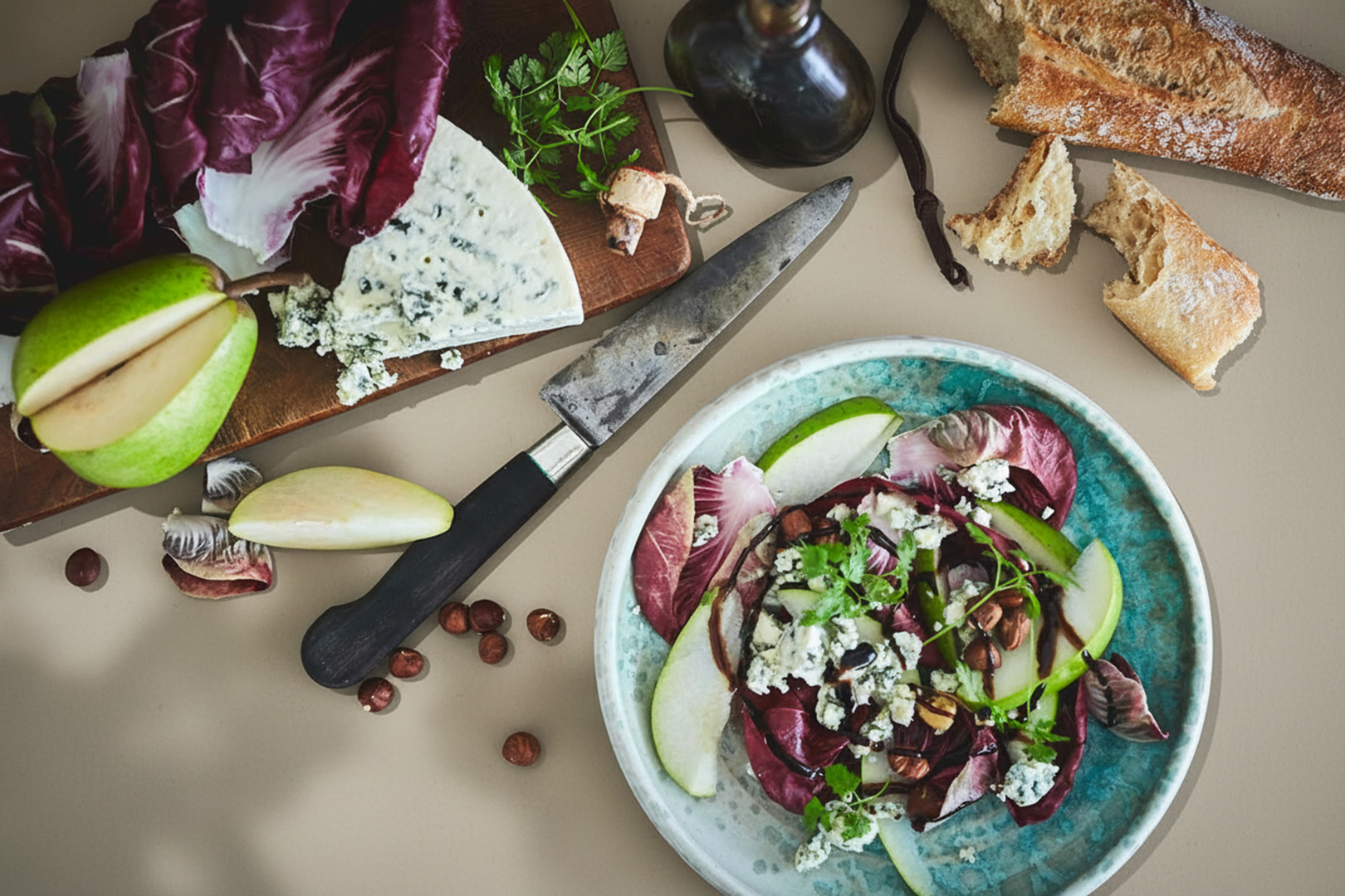 Radicchio pear salad