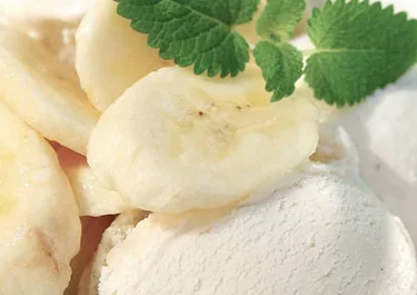 Helado de plátano sin lactosa