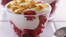 Halloncheesecake i glas