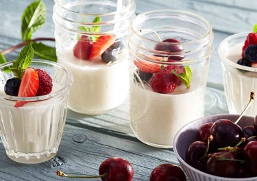 Helppo pannacotta