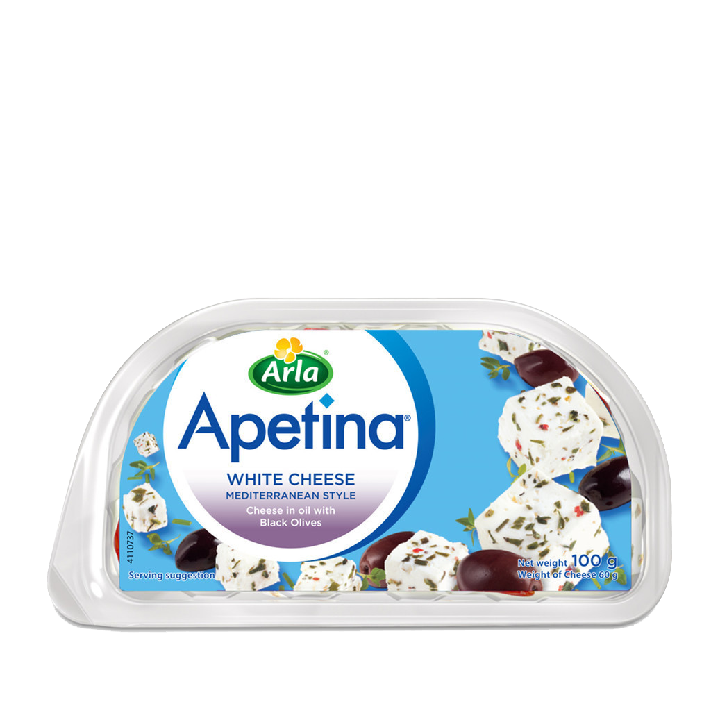 Snack Pack - Feta Cubes in Oil with Black Olives in Oil 100g