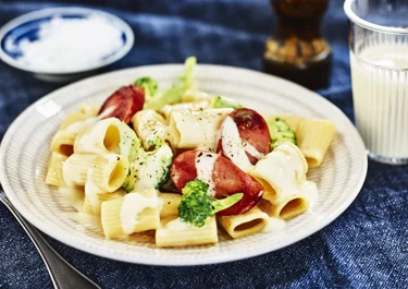 Pasta med korv