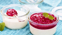 Rabarberpannacotta