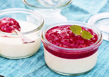 Rabarberpannacotta