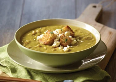 Split pea and carrot soup