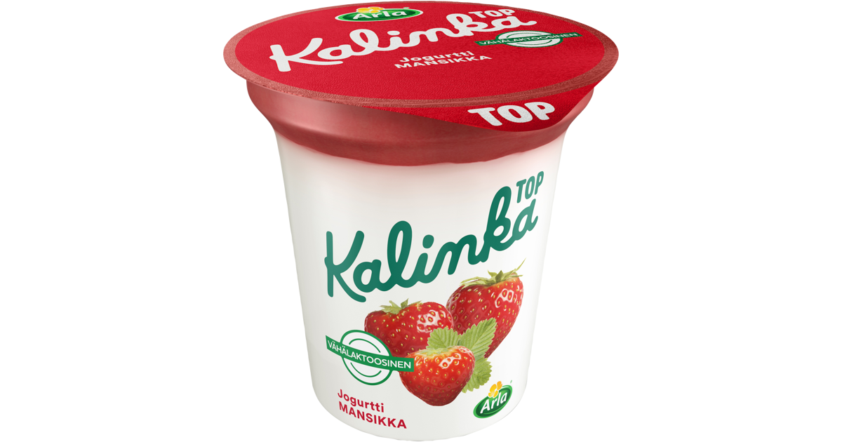 Arla Kalinka Top mansikka-kerrosjogurtti 150g vähälaktoosinen