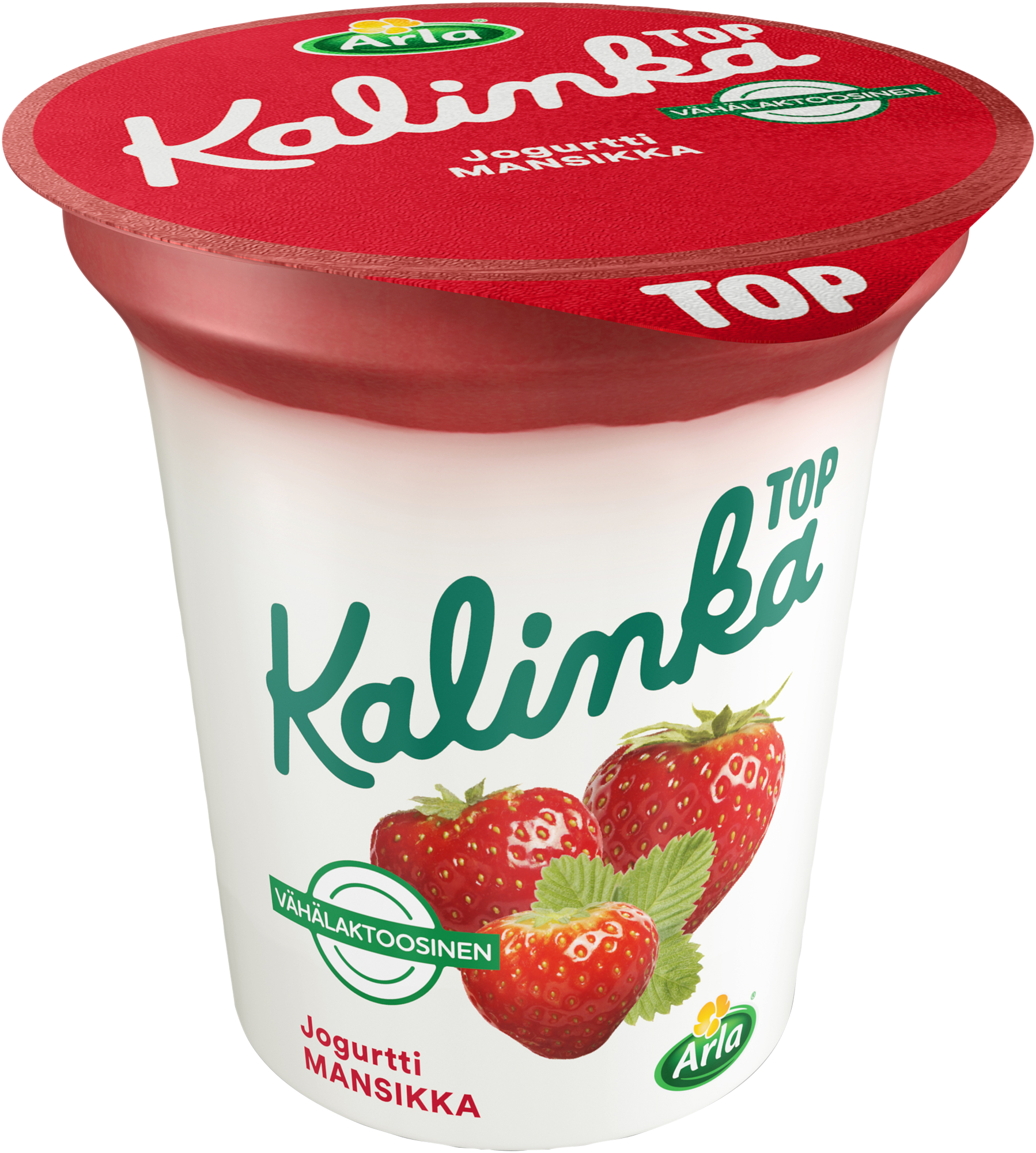 Arla Kalinka Top mansikka-kerrosjogurtti 150g vähälaktoosinen