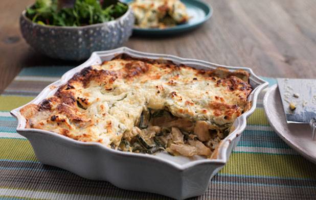 لازانيا بالدجاج و الجبن