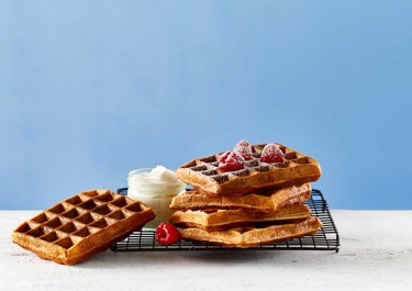 Lactose-free cinnamon waffles 