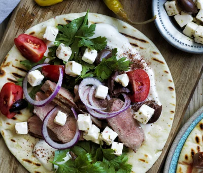 Grilled Lamb Wraps with Castello® Greek Style Cheese