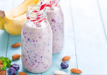 Blueberry Milk with Cream Cheese
