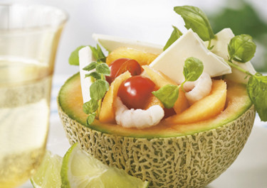 Apetinaa, melonia ja katkarapuja