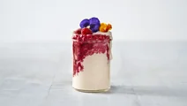 Hallonsmoothie med chiafrösylt