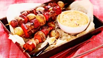 Heta grillspett med chorizo