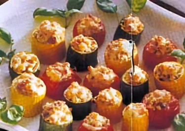 Kycklingfylld zucchini