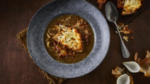 Løgsuppe med ostebrød