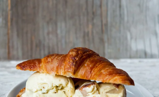 Blue Cheese and pear ice cream