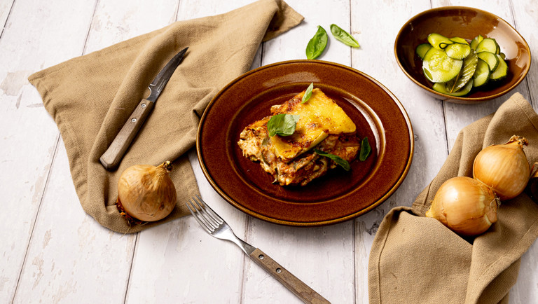 Melanzane alla Norma ja pikkelöity kesäkurpitsa