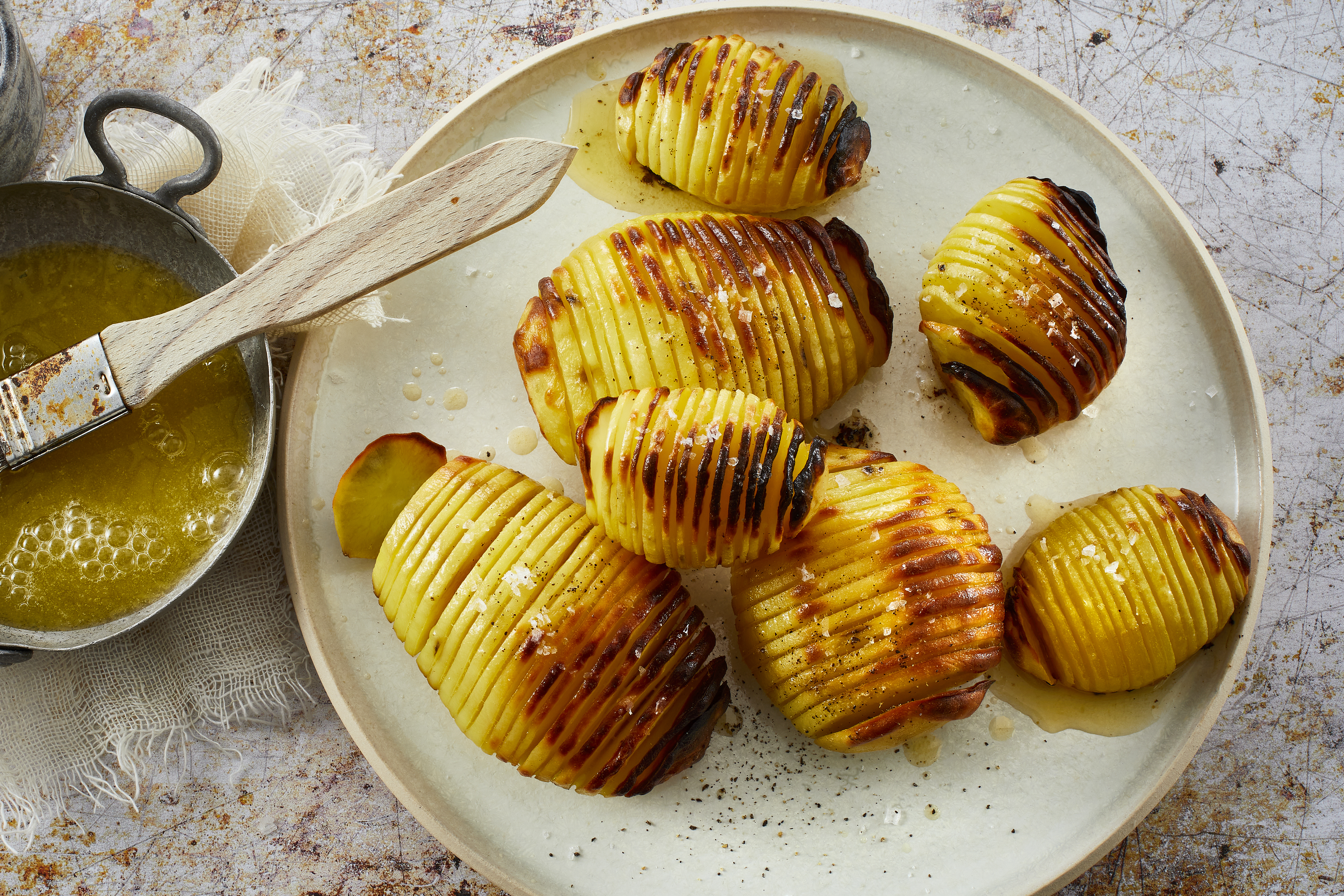 Hasselback kartofler