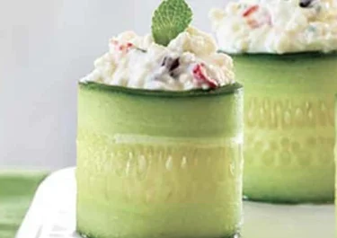 Rolls de pepino y Arla Apetina