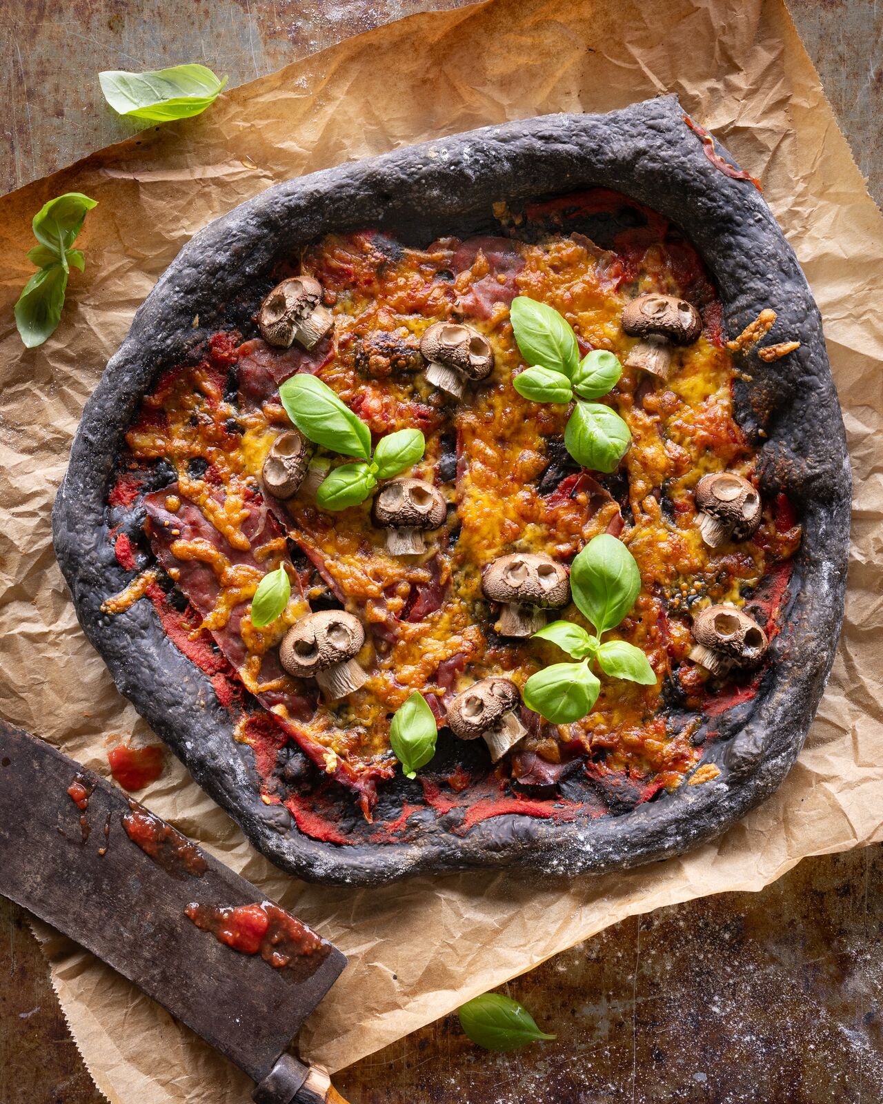Halloween pizza